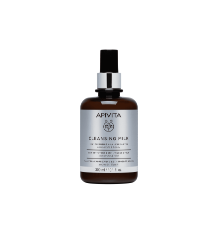 Apivita Cleansing Leche 3 en 1 Cara y Ojos 300 ml