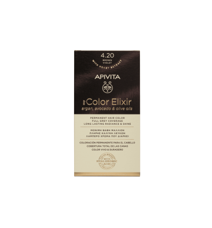 Apivita Color Elixir 4.20 Oscuro Castaño Violeta