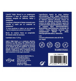Vitae Calmtu Night Retard 30 Comprimidos