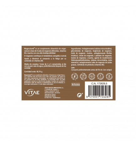 Vitae Magnesium6 60 Comprimidos