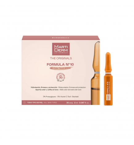 Martiderm The Originals Formula Nº 10 HD Color Touch SPF+30 30 Ampollas
