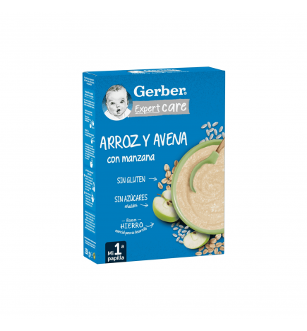 GERBER Expertcare Arroz y Avena con manzana 250g
