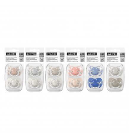 Suavinex Chupete Silicona SX Pro Fisiológico Simétrico 6-18m 2U