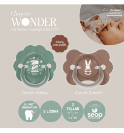 Suavinex Selection Wonder Butterfly Chupete Silicona SX Pro Fisiologico Simetruco 0-6m 1U