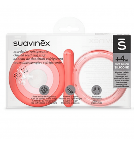 Suavinex Mordedor Refrigerante Silicona Soft Touch 4m 1U