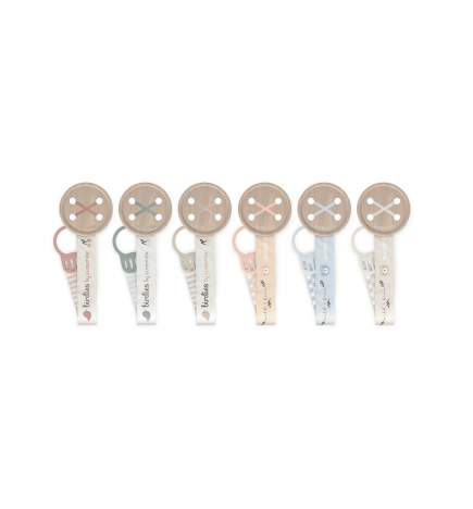 Suavinex Broche Cinta Para Chupete Reversible 0m 1U