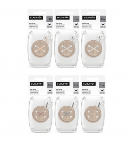 Suavinex Broche Cinta Para Chupete Reversible 0m 1U