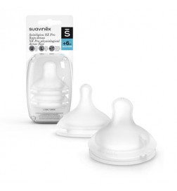 Suavinex Tetina L Silicona Fisiológica SX Pro 6m 2U