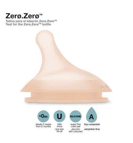 Suavinex Zero.Zero Tetina A Silicona Ultra Soft 2U