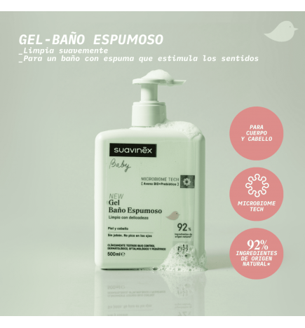 Suavinex Baby Gel Baño Espumoso 500ml