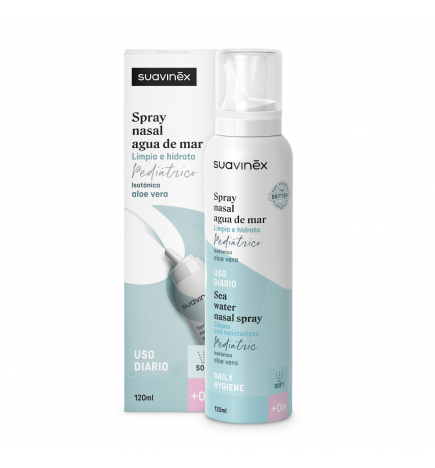 Suavinex Spray Nasal Agua de Mar Pediátrico Isotónico Uso Diario 120ml +0m