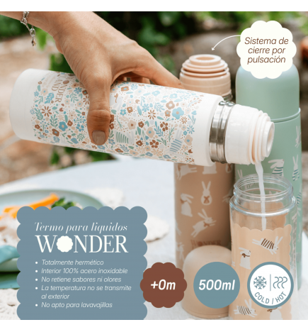 Suavinex Selection Termo Liquidos Acero Inox Wonder Rosa 500ml