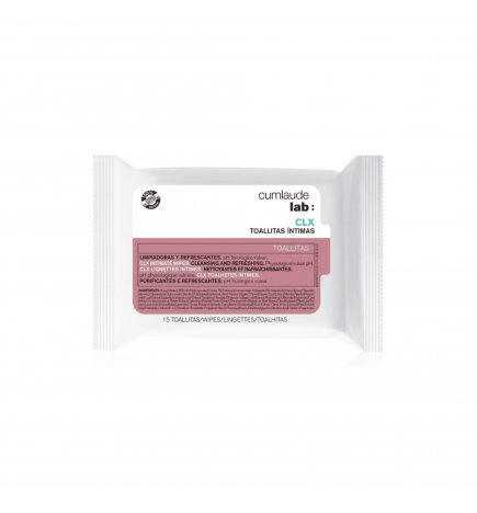 Cumlaude Lab CLX Higiene Intima Toallitas Limpiadoras Y Refrescantes 15U