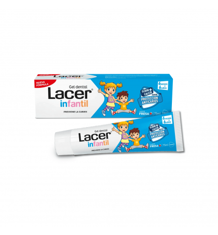 Lacer Infantil Gel Dental Sabor Fresa 75 ml